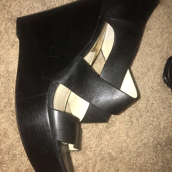 Michael Kors Wedges / Black leather - Picture 4 of 4